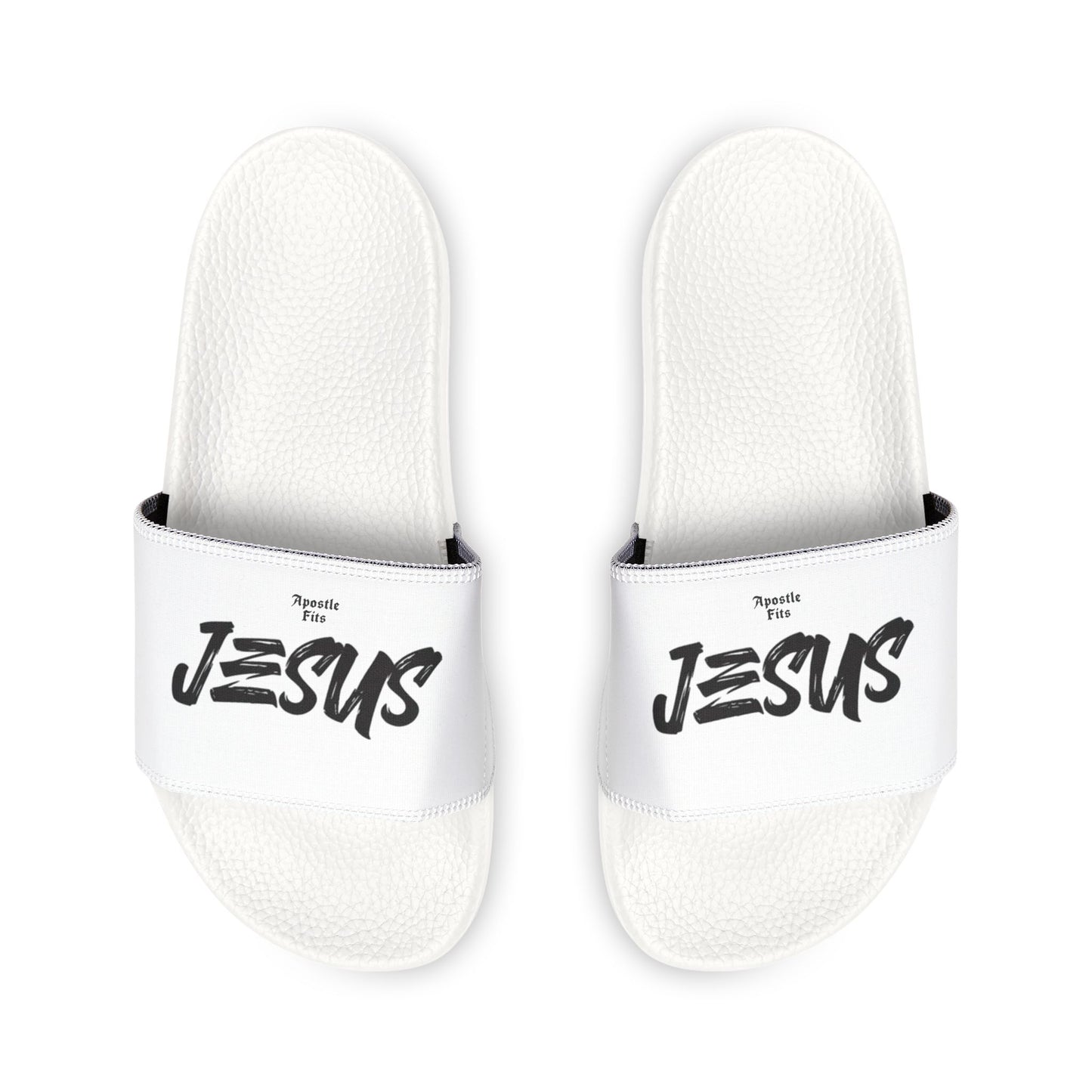 Men's Removable-Strap Sandals with 'Jesus' Design, Casual Footwear for Summer, Perfect for Beach, Church, and Everyday Wear
