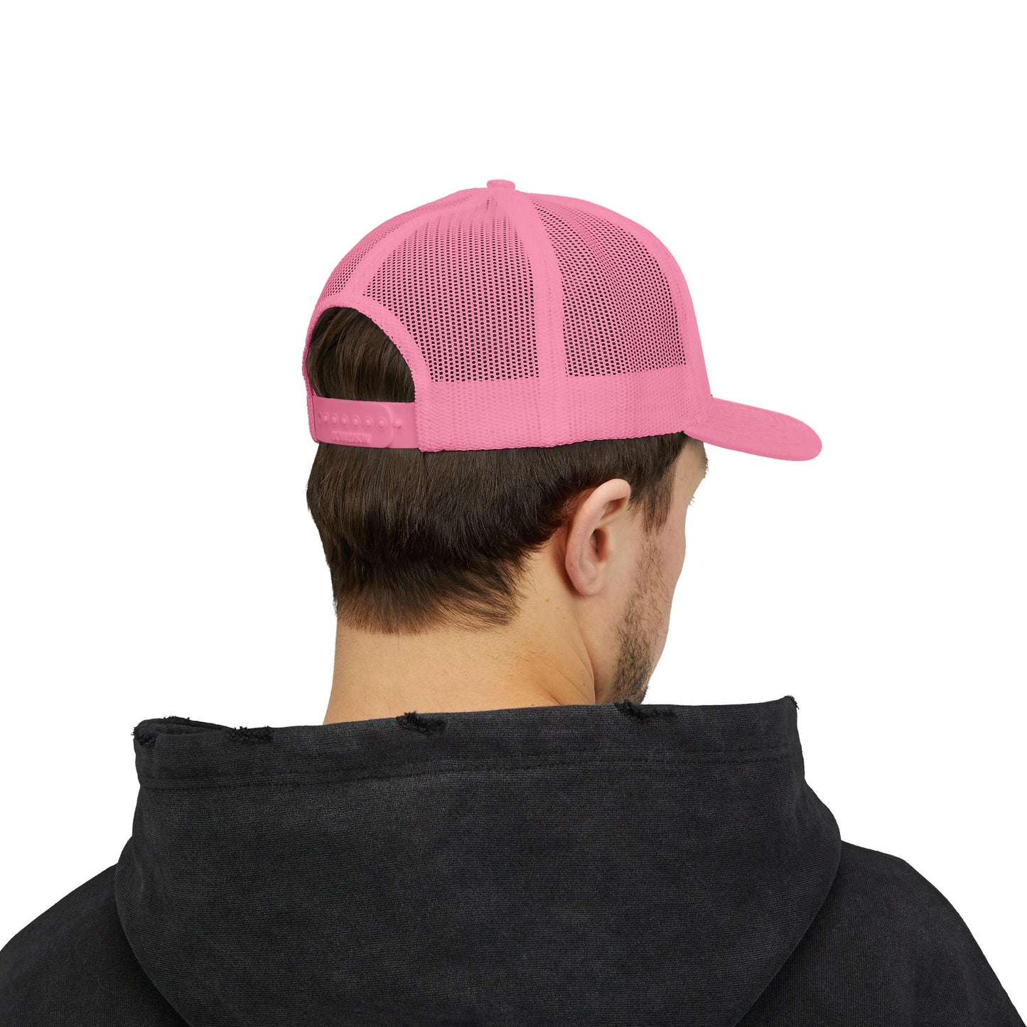 Snapback Trucker Cap with Crown Design, Adjustable Hat for Sports, Casual Wear, Gifts, Men and Women