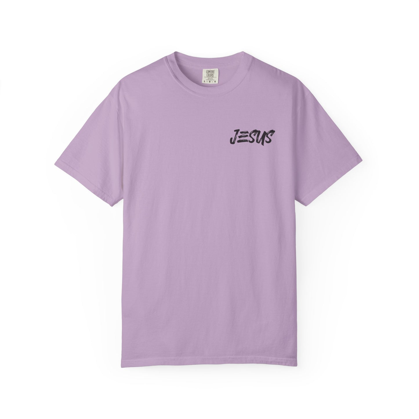 Faith-Inspired Garment-Dyed T-shirt, Jesus T-shirt, Christian Apparel, Religious Gift, Spiritual Wear, Inspirational Shirt