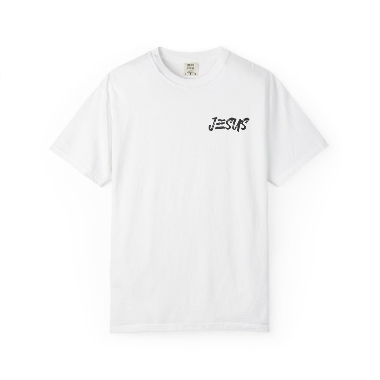 Faith-Inspired Garment-Dyed T-shirt, Jesus T-shirt, Christian Apparel, Religious Gift, Spiritual Wear, Inspirational Shirt
