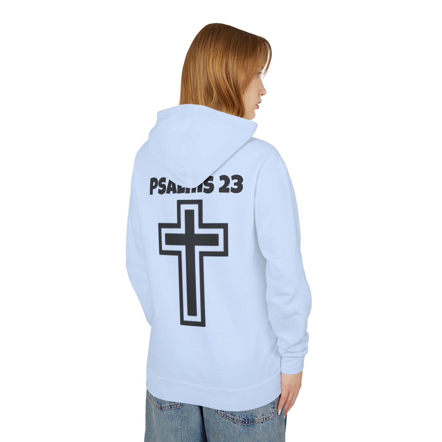 Faith-Inspired Unisex Sweatshirt, Christian Hoodie, Child of God Apparel, Psalms 23 Gift, Spiritual Fashion