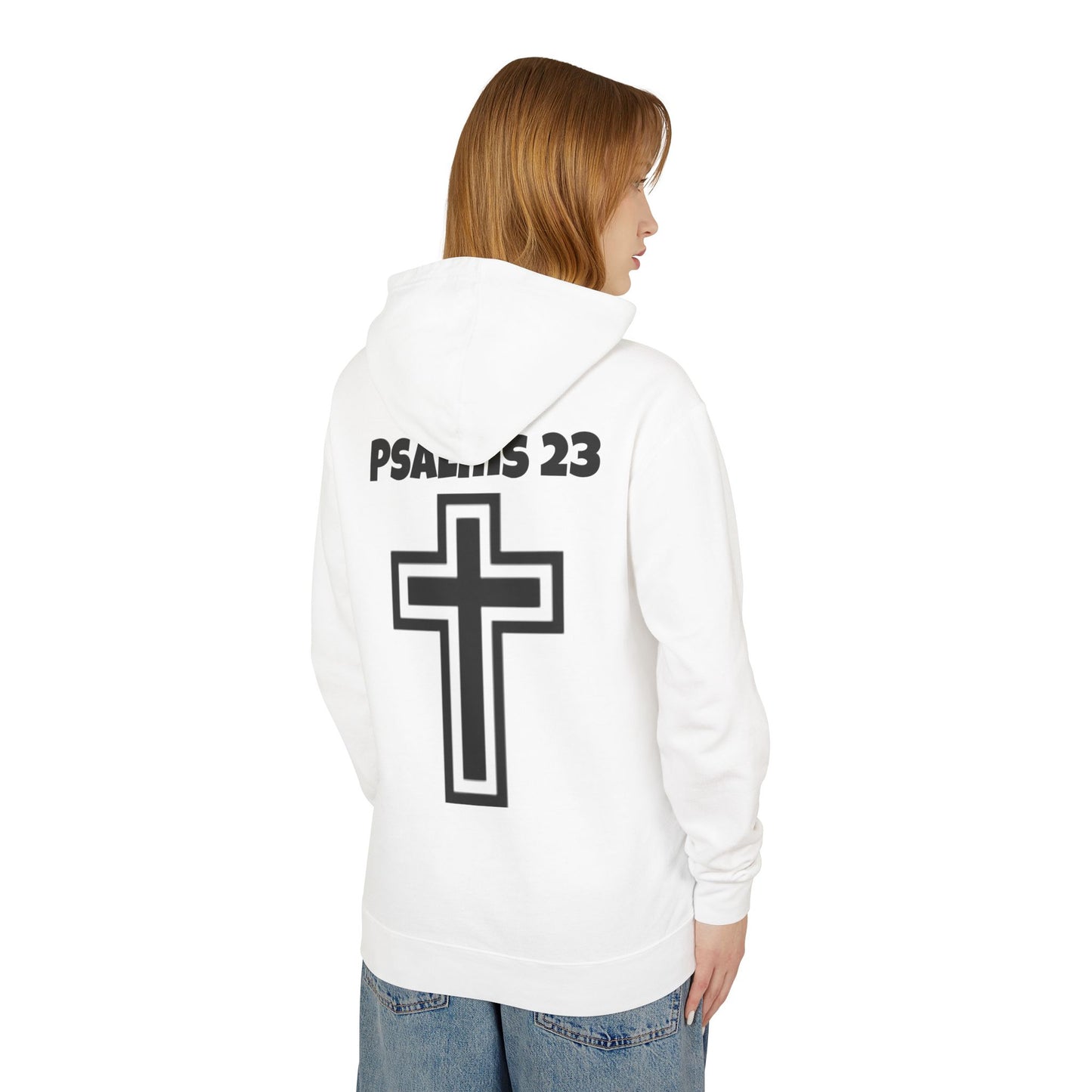 Faith-Inspired Unisex Sweatshirt, Christian Hoodie, Child of God Apparel, Psalms 23 Gift, Spiritual Fashion