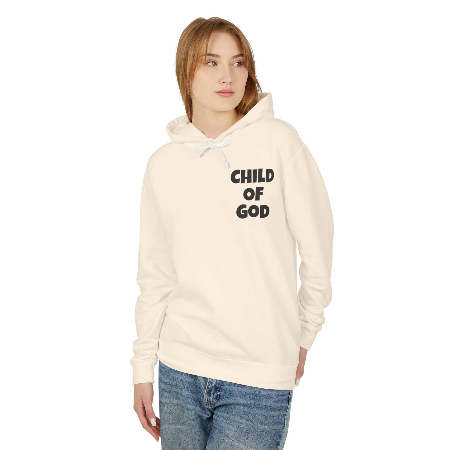Faith-Inspired Unisex Sweatshirt, Christian Hoodie, Child of God Apparel, Psalms 23 Gift, Spiritual Fashion