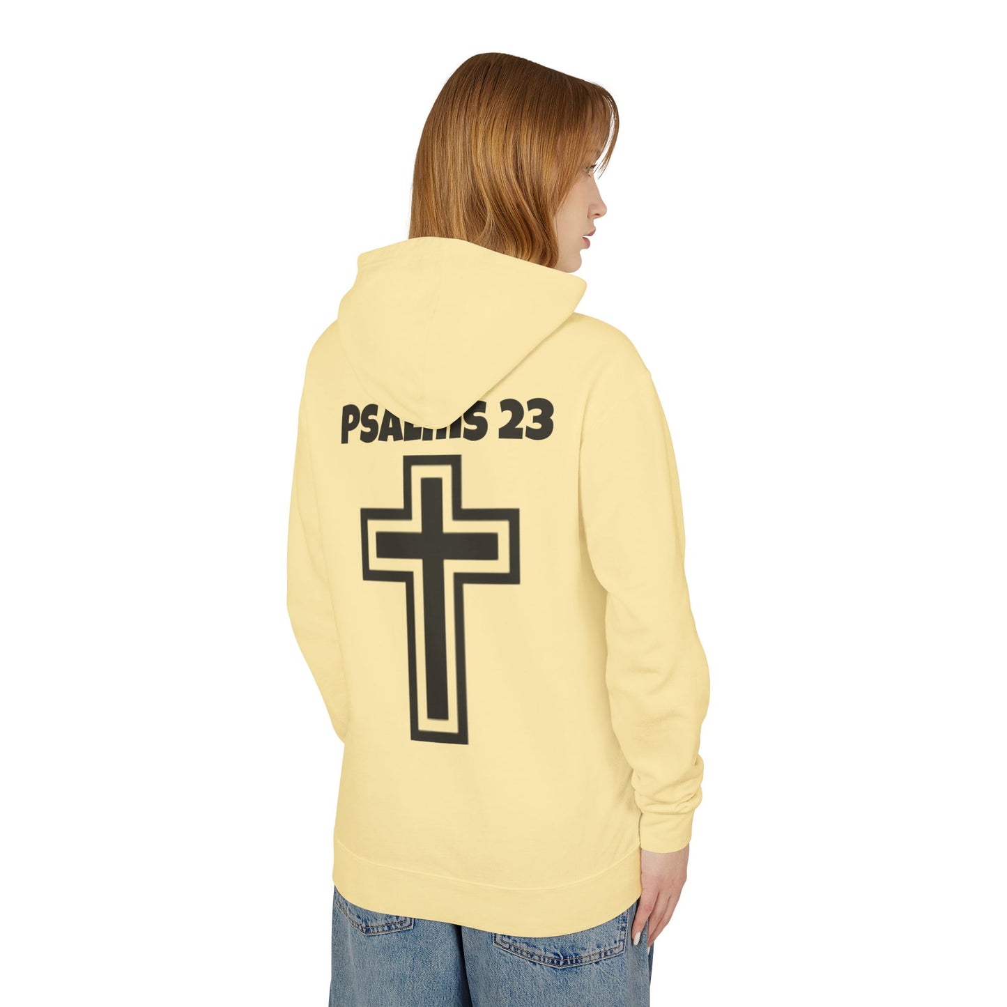 Faith-Inspired Unisex Sweatshirt, Christian Hoodie, Child of God Apparel, Psalms 23 Gift, Spiritual Fashion