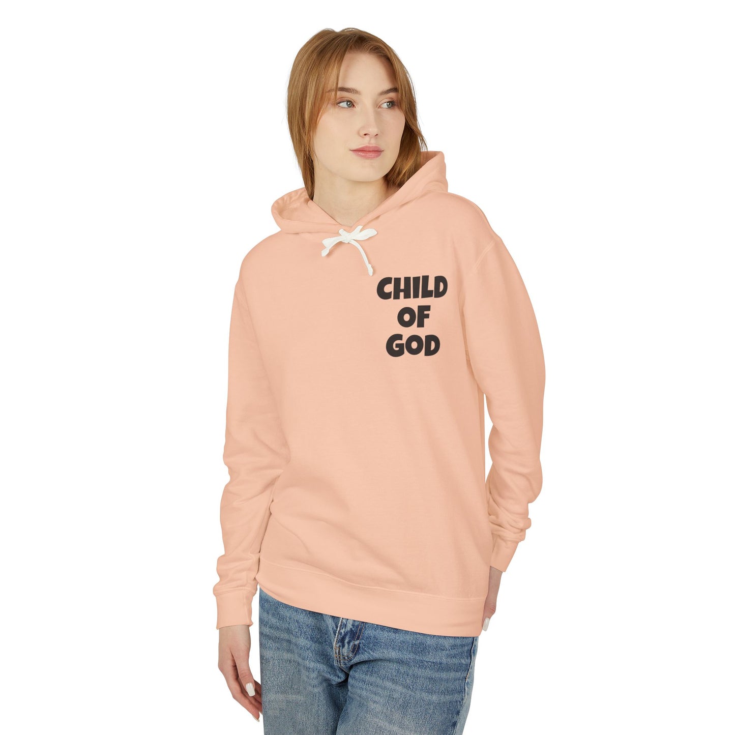 Faith-Inspired Unisex Sweatshirt, Christian Hoodie, Child of God Apparel, Psalms 23 Gift, Spiritual Fashion