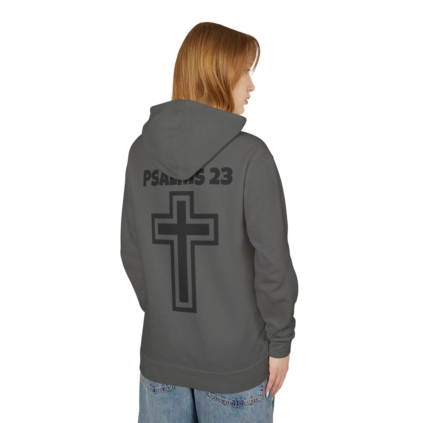 Faith-Inspired Unisex Sweatshirt, Christian Hoodie, Child of God Apparel, Psalms 23 Gift, Spiritual Fashion