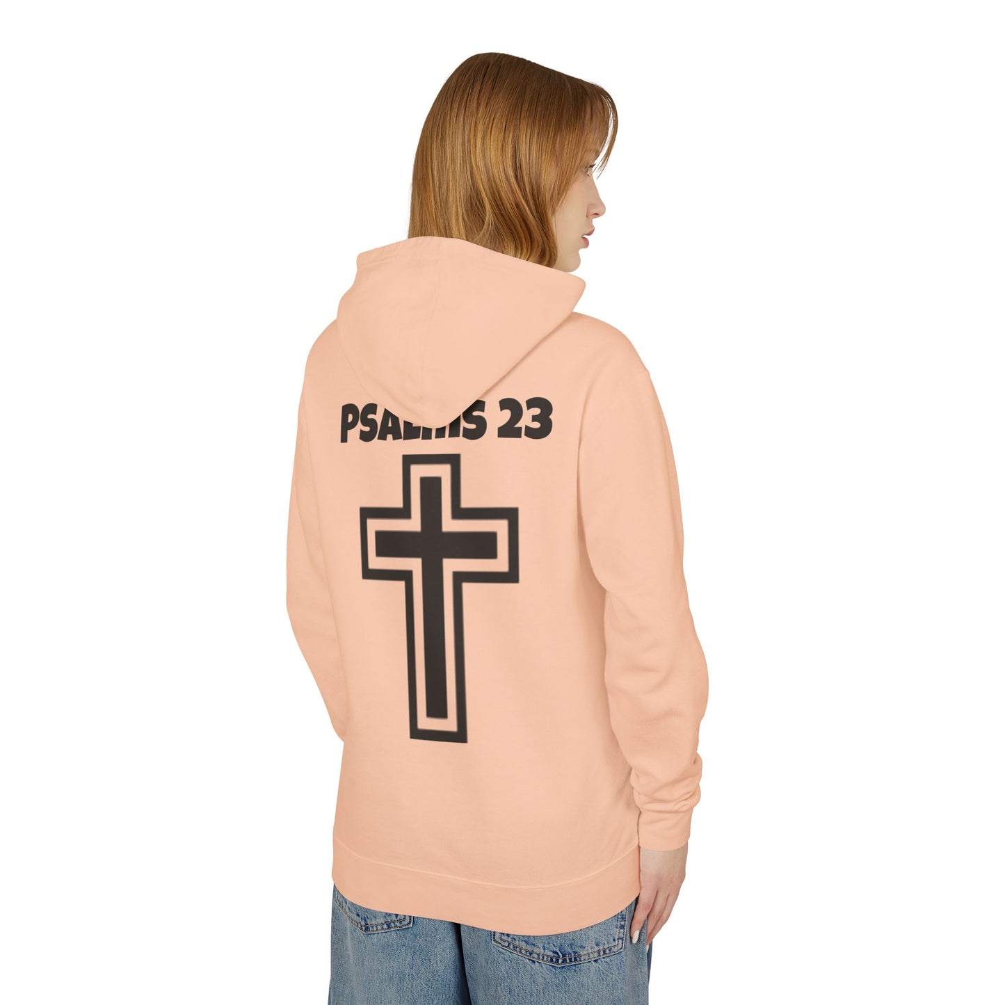 Faith-Inspired Unisex Sweatshirt, Christian Hoodie, Child of God Apparel, Psalms 23 Gift, Spiritual Fashion
