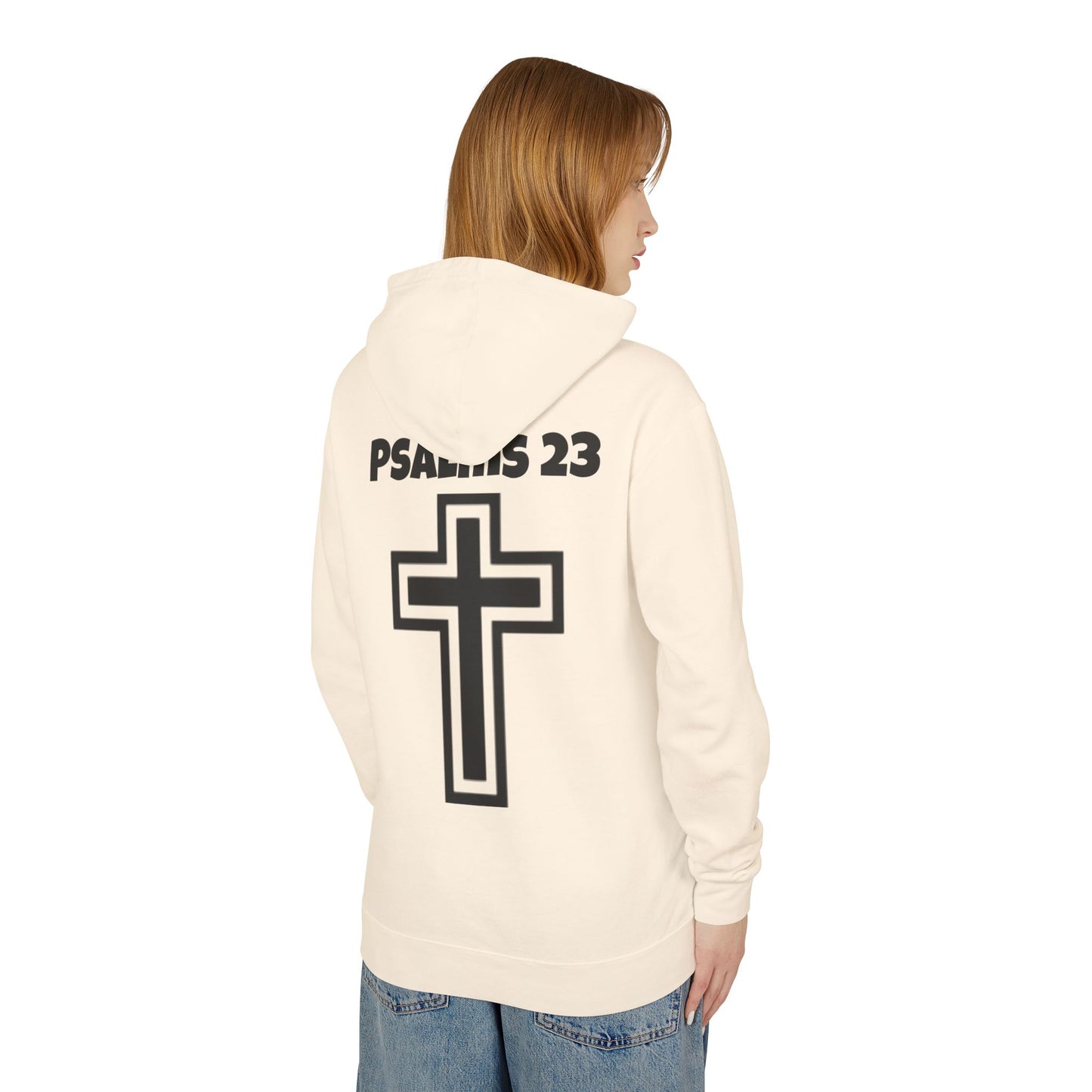 Faith-Inspired Unisex Sweatshirt, Christian Hoodie, Child of God Apparel, Psalms 23 Gift, Spiritual Fashion