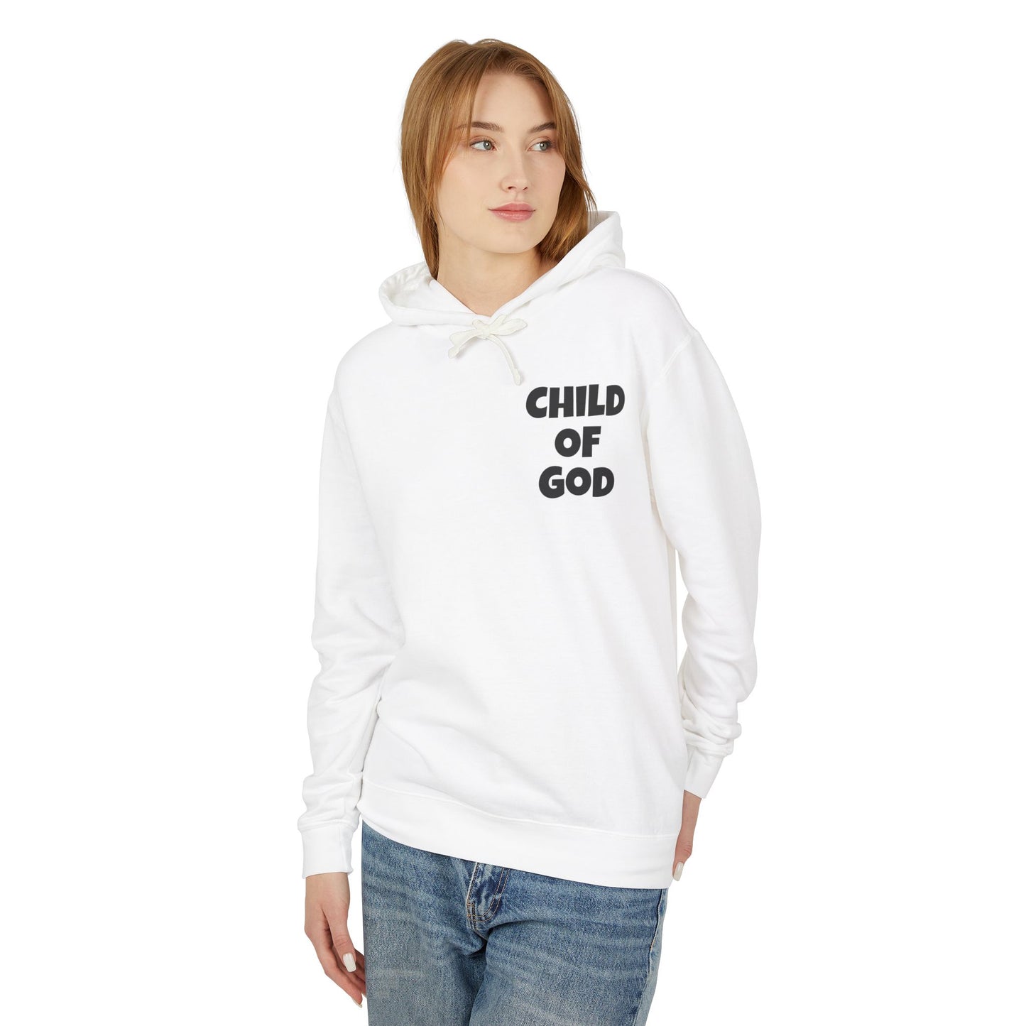 Faith-Inspired Unisex Sweatshirt, Christian Hoodie, Child of God Apparel, Psalms 23 Gift, Spiritual Fashion