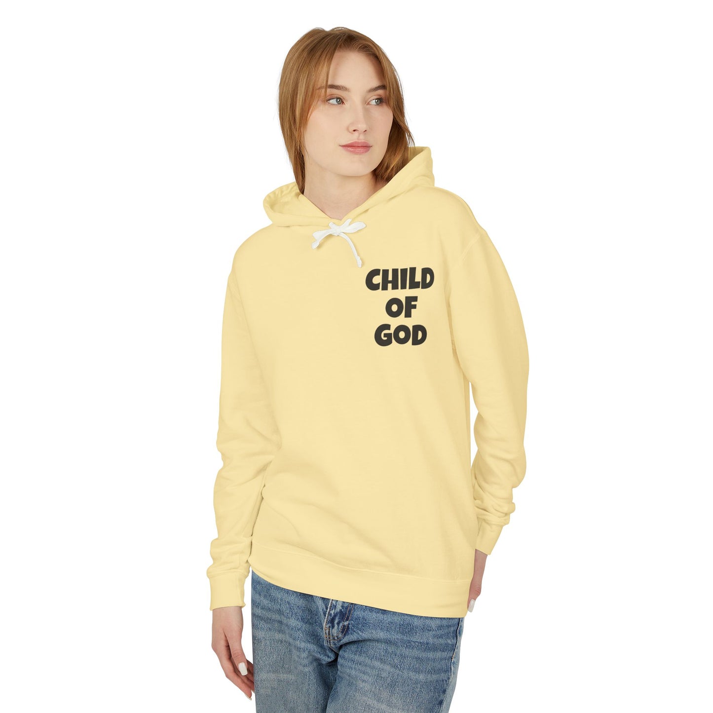 Faith-Inspired Unisex Sweatshirt, Christian Hoodie, Child of God Apparel, Psalms 23 Gift, Spiritual Fashion