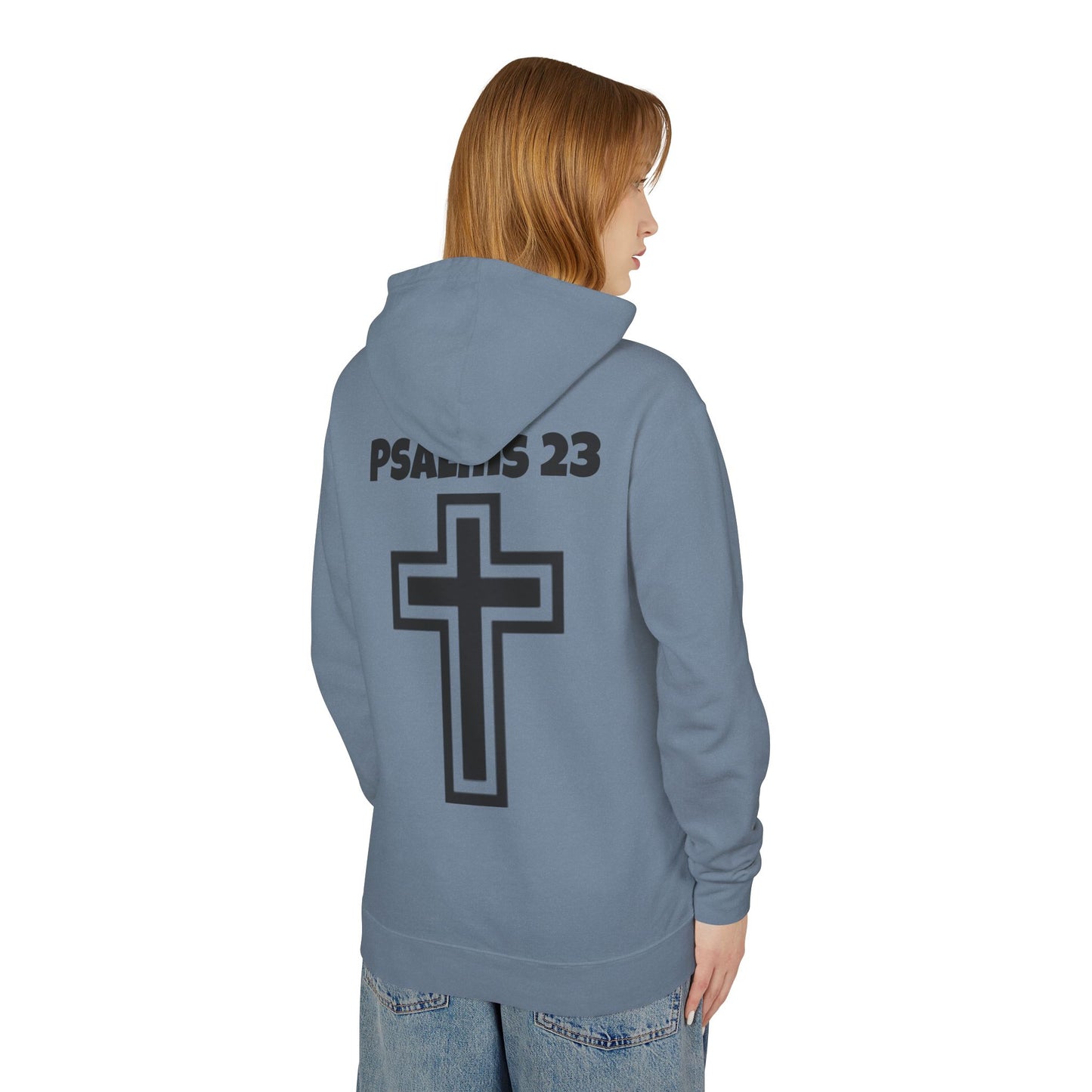 Faith-Inspired Unisex Sweatshirt, Christian Hoodie, Child of God Apparel, Psalms 23 Gift, Spiritual Fashion